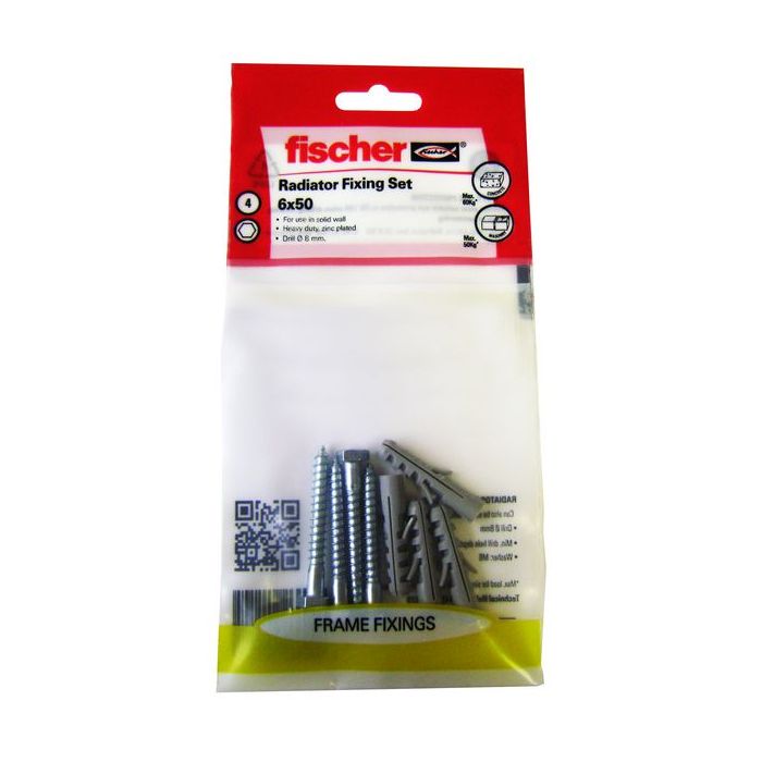 Fischer SOLID WALL RADIATOR FIXING SET 6X50MM