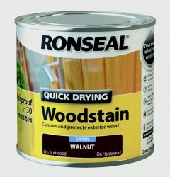 Ronseal Quick Drying Woodstain Satin 250Ml Smoked Walnut