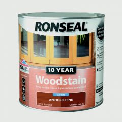 Ronseal 10 Year Woodstain Satin 2.5L Antique Pine