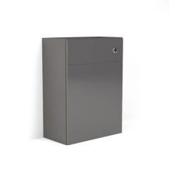 Nabis carcass for standard back-to-wall toilet unit 600mm Charcoal Grey Gloss 