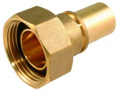 Tesla gas meter union and washer 1 x 22mm Brass 