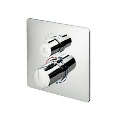 Ideal Standard Easybox built in thermostatic shower with square face plate 