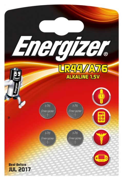 Eveready Energizer Lr44/A76 Alkaline Card