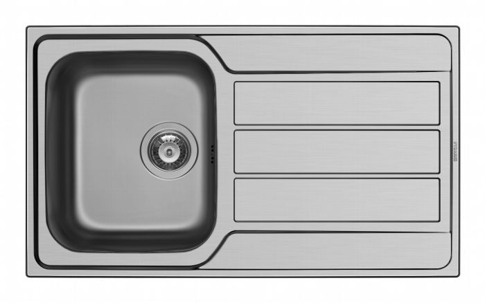 Pyramis Athena Stainless Steel Single Bowl Sink & Tap 860 X 500Mm