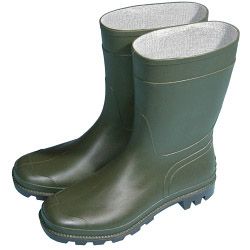Town & Country Essentials Half Length Wellington Boots - Green Uk Size 7 - Euro Size 40/41