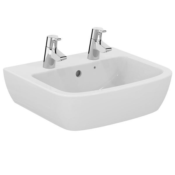 Ideal Standard Tempo T058901 two tap hole basin 500mm White 